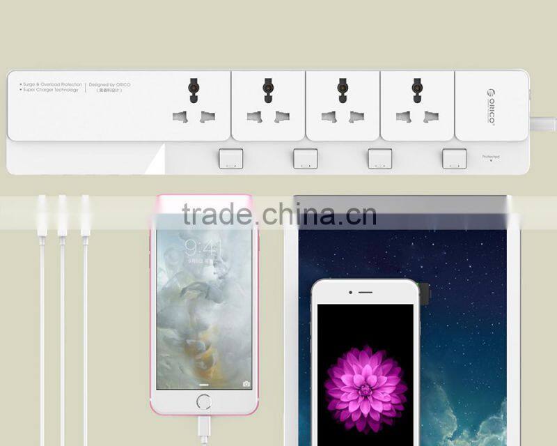 Universal Power Extension Cord with USB charger