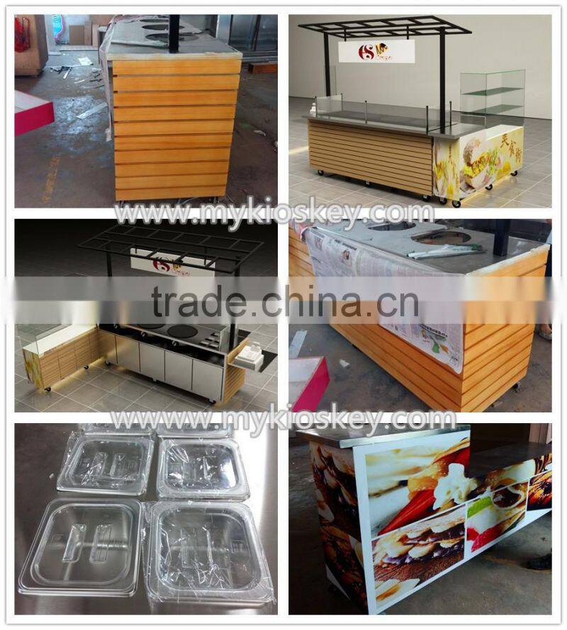 Latest crepe food cart design and customize for sale