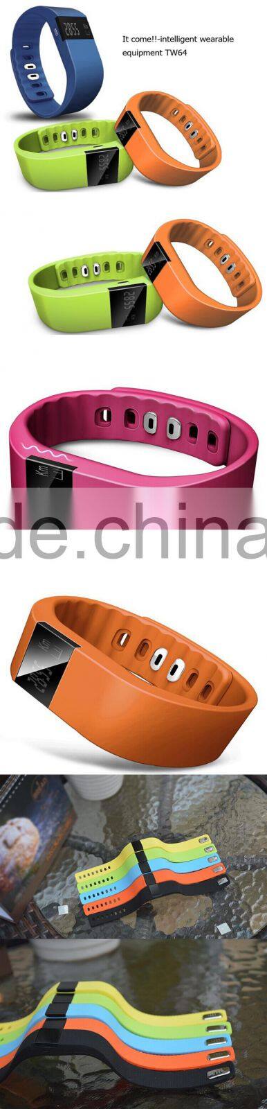 New TW64 Smartband Smart Bracelet Wristband Fitness Tracker Bluetooth 4.0 Watch for IOS Android better than Mi Band