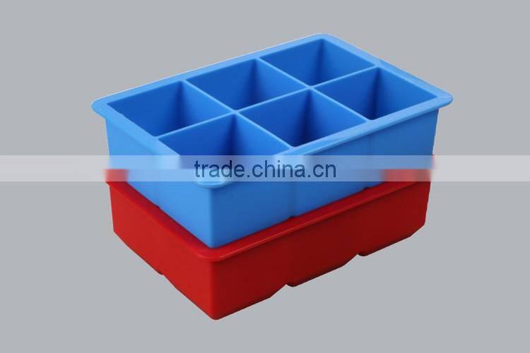 summer promotion silicone ice cube tray,popular perfect king square silicone ice cube tray,fridge promotion gift ice cube tray
