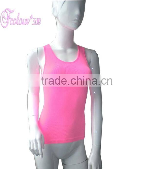 pink seamless tank top for women