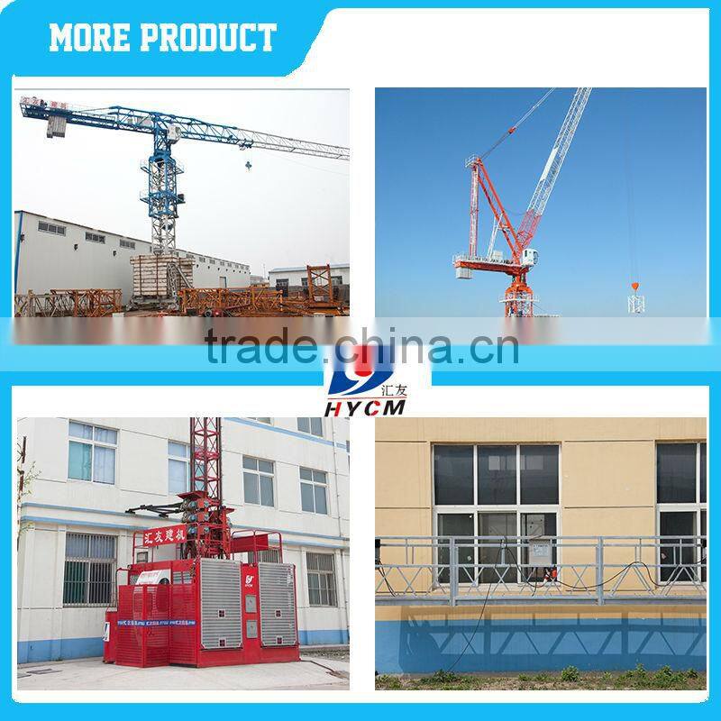 D500 (5078)25 tons goos quality construction Luffing jib Tower Crane