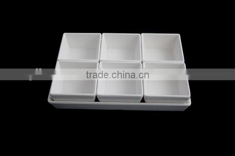 100% mealmine A5 top food grade casual unbreakable cheap white melamine sets dinnerware without BPA