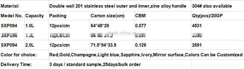 High Quality Brand New Double Wall Stainless Steel Thermos Vacuum Flask