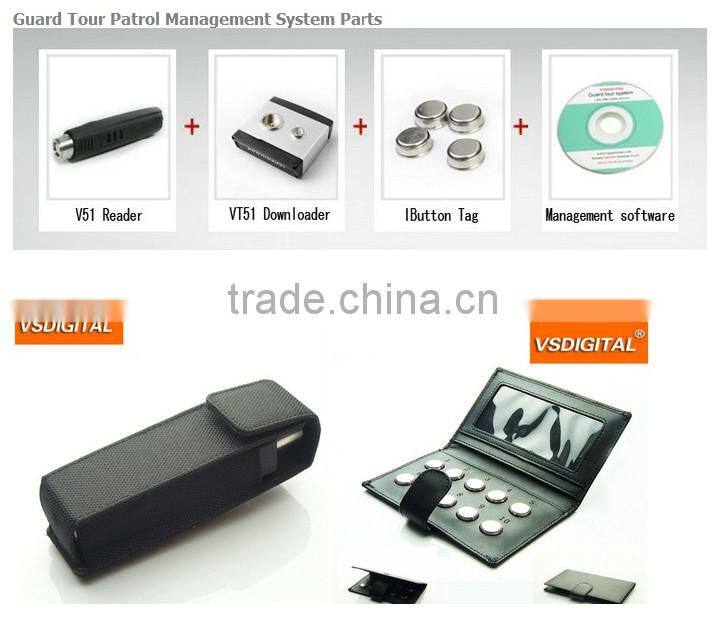 Managing Rugged Ibutton shopping mall security guard tour system