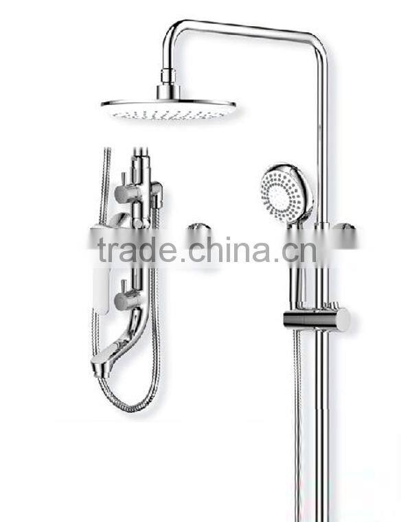 CE Shower Set with Hand Shower,Overhead Shower, Slide Mount shower set