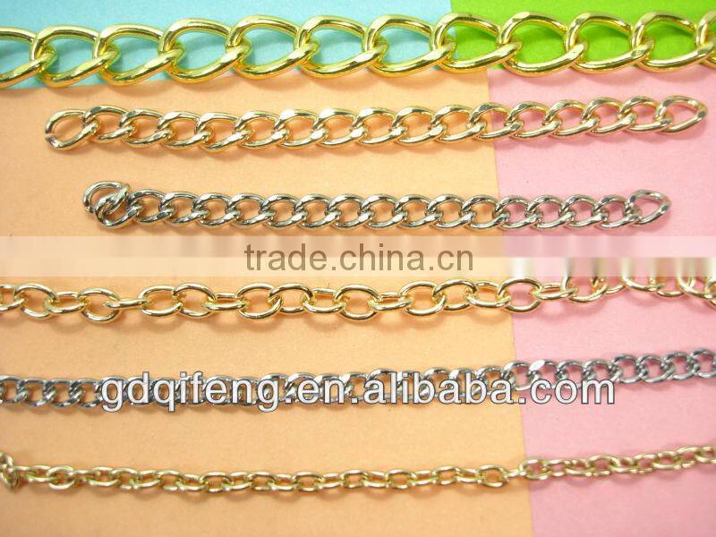 metal accessories for handbags metal drag chain for suitcase T-1501-10*8*2mm