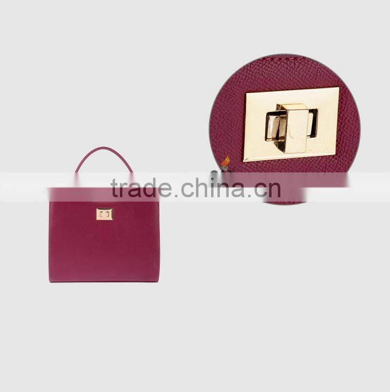 Hot Sale Fashion Custom Bag Metal Handbag Twist Lock