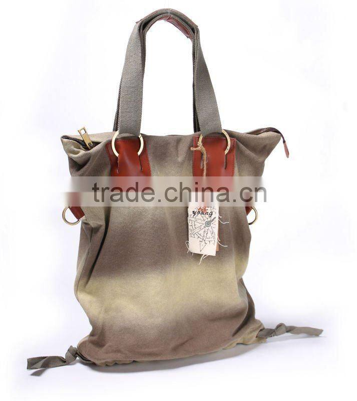 Hot Sell Special Striped Colors Canvas Bag handbags