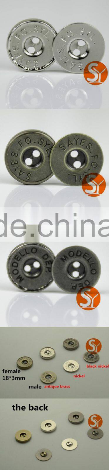 Elegant Simple Luxury High Quality clothes magnetic button