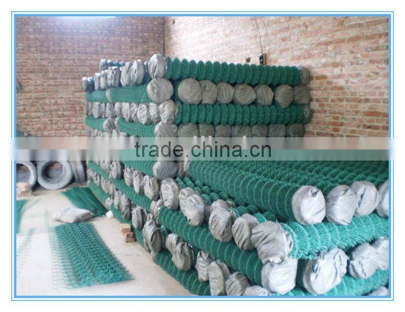 chain link fence with PVC covering
