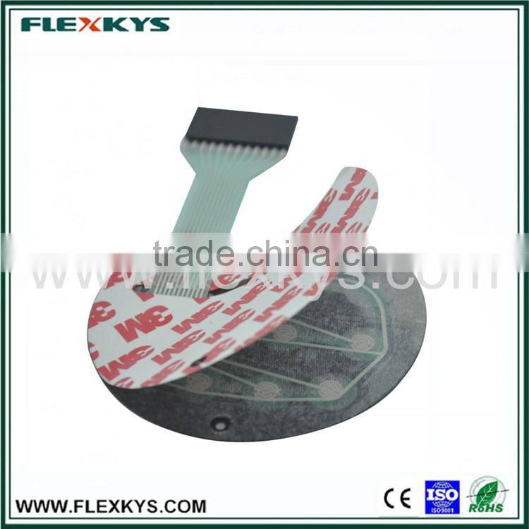 coded lock membrane switch with 3M adhesive