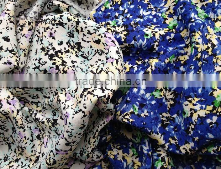 Wujiang customize 100% polyester printed peach skin fabric for beach shorts ,bedsheet,garment,dress,etc