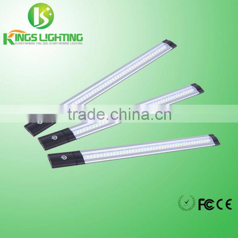 Linkable super slim led under cabinet lighting china with IR sensor switch and connector