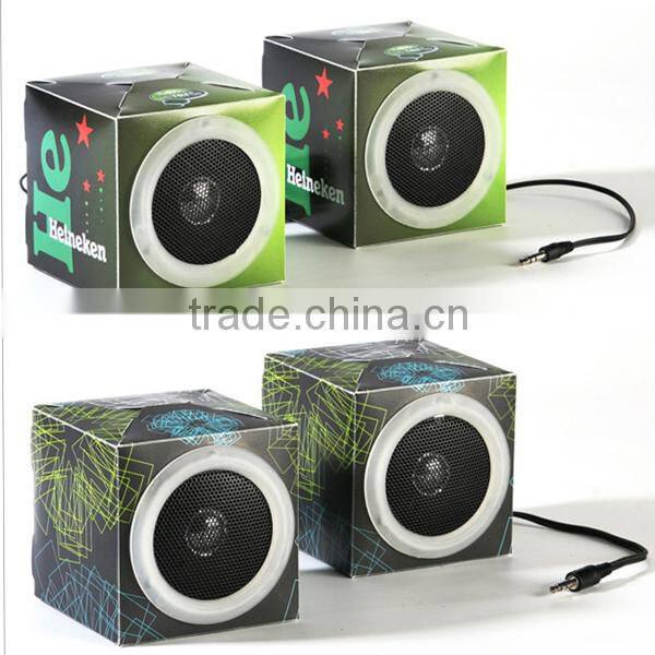 foldable paper box speaker