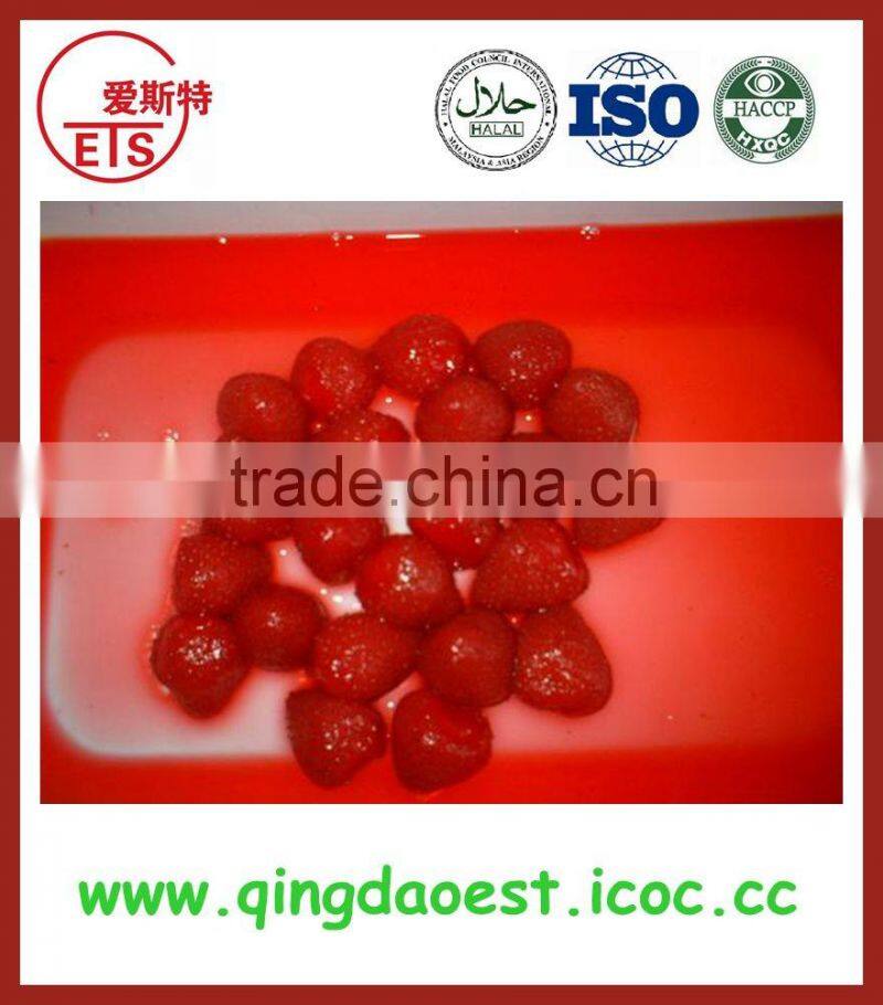 chinese Liaoning delicious and fresh canned strawberry in amazing syrup