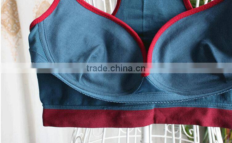 New Women Racerback Sports Bra Yoga Fitness Padded Stretch Seamless Gym Tank Top Bra M/L