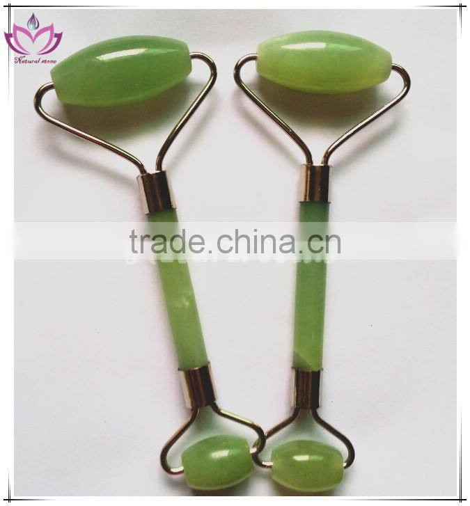 natural gree xiuyan jade roller face massage roller jade face roller