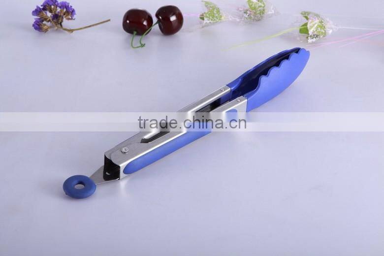 New style Stainless Steel Tongs for Barbecue(BBQ) and Baking, Kitchen Hand Tool, Easy Wash