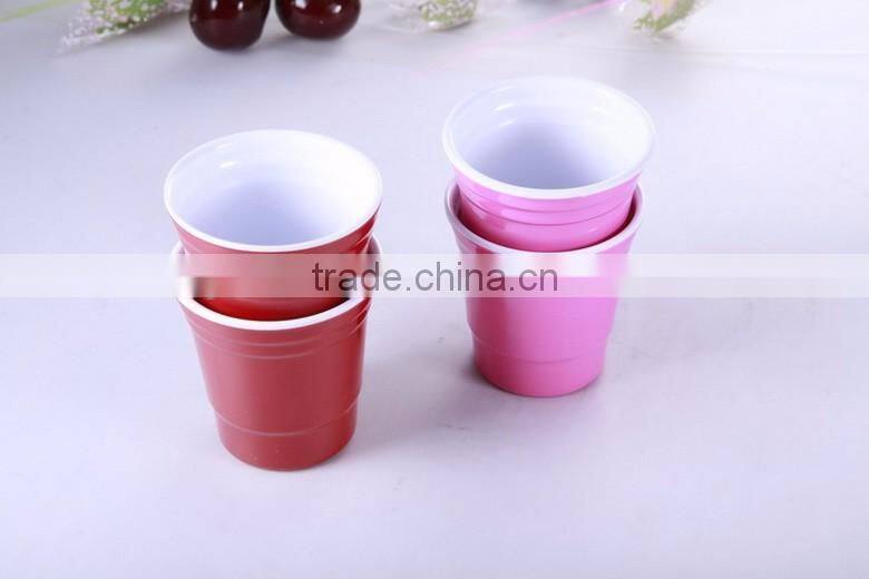 two tone melamine cups with different size, yogurt cup size