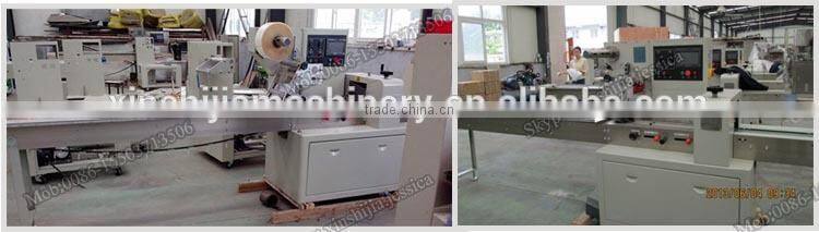 Horizontal type pillow bag frozen food packing machine