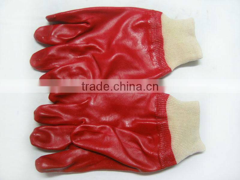 Red Industrial working PVC Glove