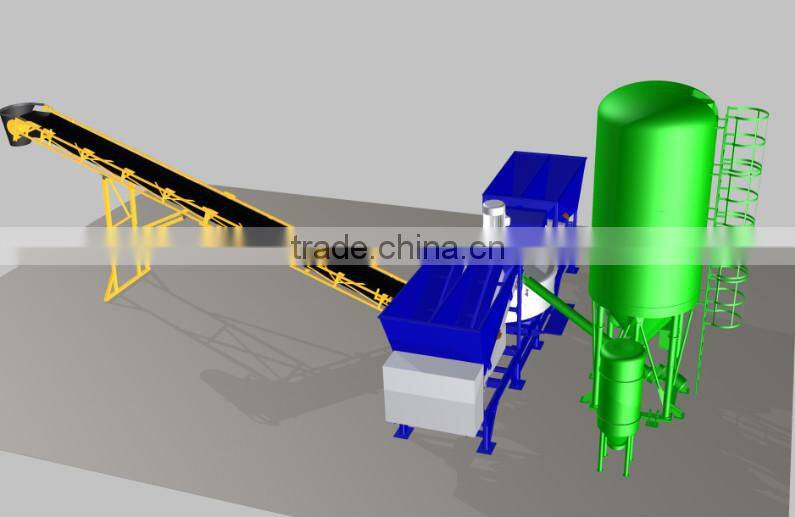 New structure MD1200 mobile concrete mixing plant