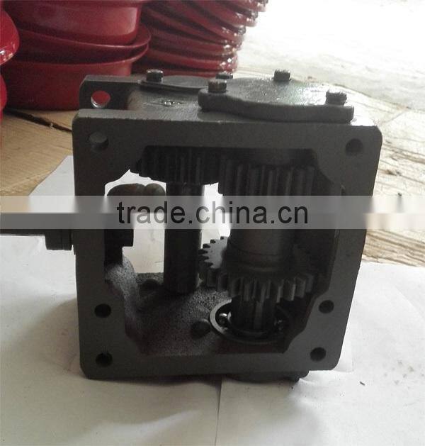 Transmission gearbox for rotary cultivator