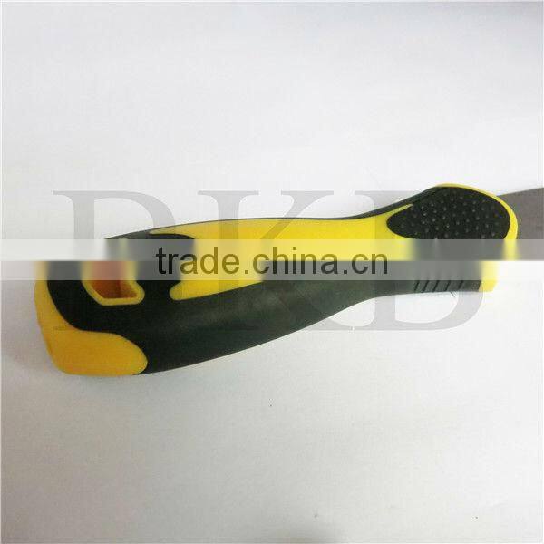 1 inch stainless steel mini putty knife with soft double color rubber handle