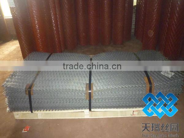 black steel/galvanized/painted expanded metal mesh