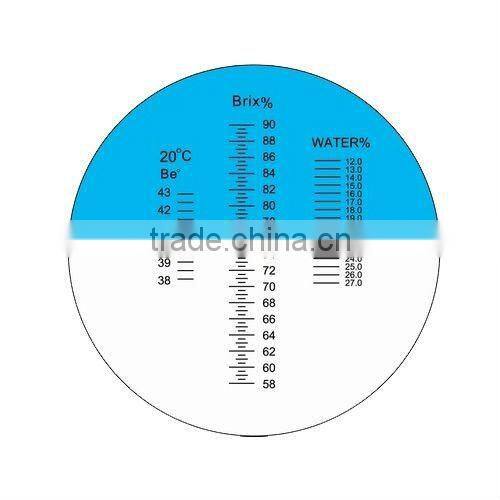 Portable Honey Refractometer Beekeeping Tester/ Bees 58-90% Brix / 38-43 Be' (Baume) / 12-27% Water Range