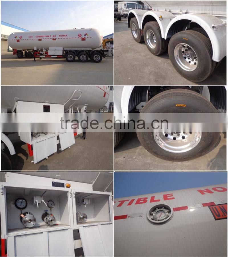 China Supplier Hot Sale Tri-axle LPG Tank Trailer