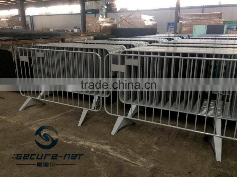 Event fence barrier with movable feature pedestrian using