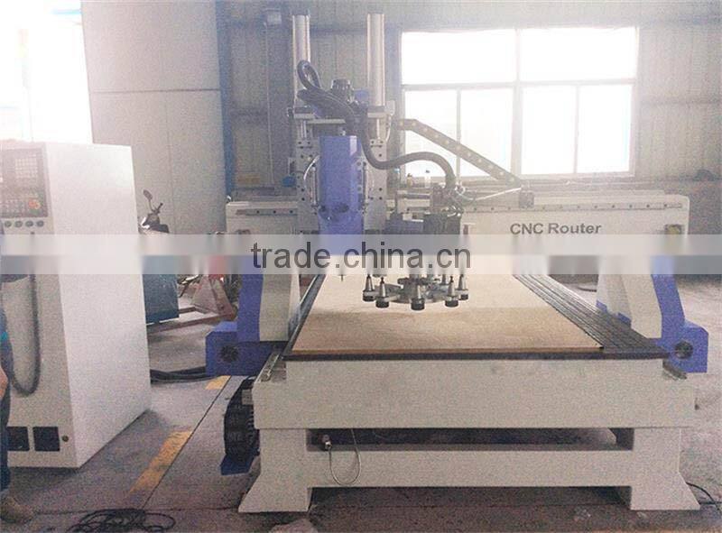 Furniture Carving Machine with HSD 9kw Spindle Yaskawa Servo Motor ATC CNC machine For Sale