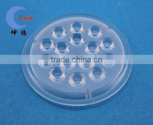 Translucent color round shape LED lamp plastic part