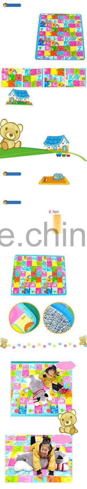 Baby Play Mat Child Activity Foam Floor Soft Kid educational Toy Gift Gym Crawl single side 200x160x0.5cm