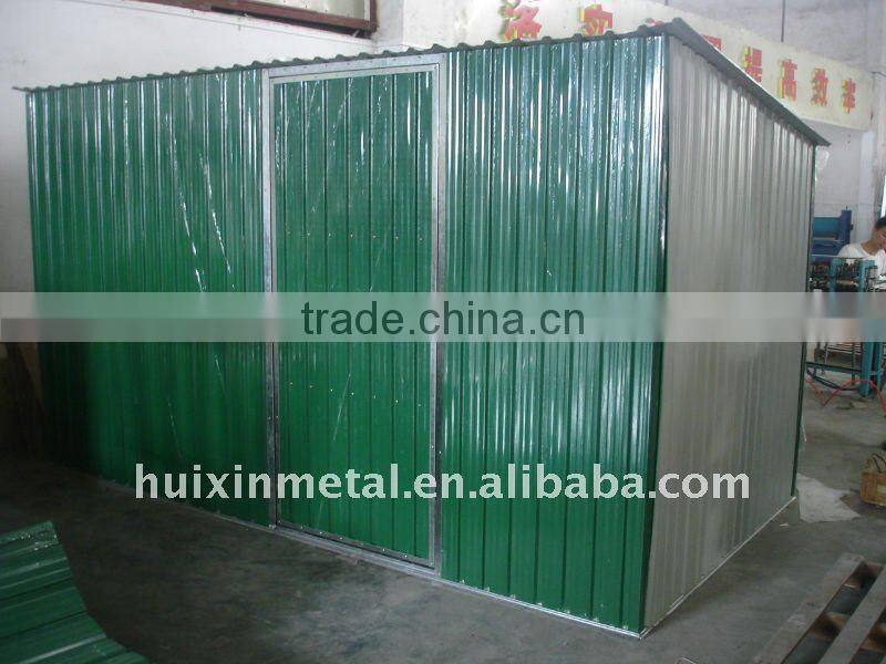 Storage garden shed(HX81222)outdoor storage metal shed structure