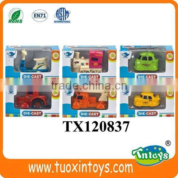 Alloy Diecast 1:64 Slide Cartoon Car for Kids Metal Cartoon Vehicle