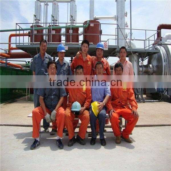 Oil sludge refining to light diesel oil pyrolysis plant