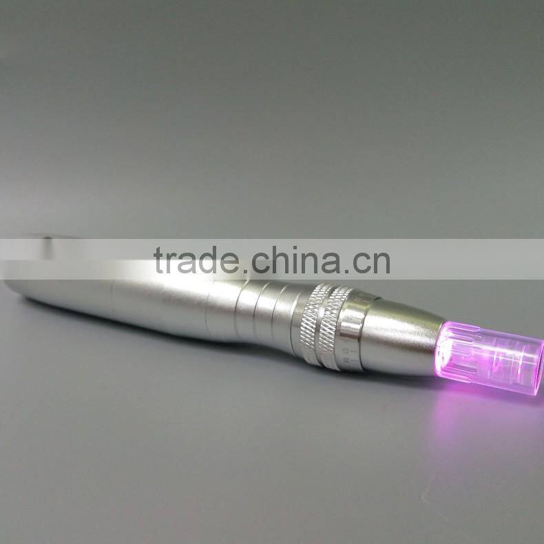 2017 Newest 7 color LED photon therapy electric derma micro needle pen