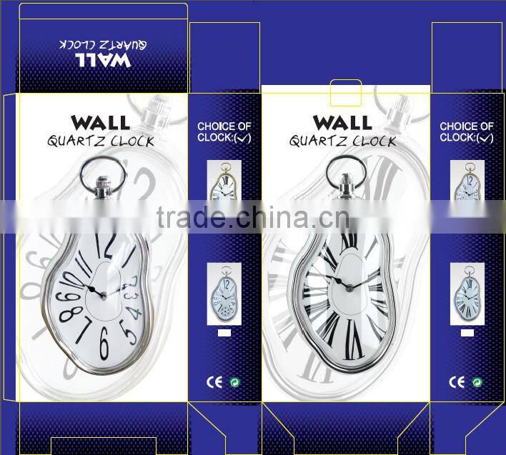 2015 the newest wall quartz clock melting wall clock novelty home decor wall clock art clock