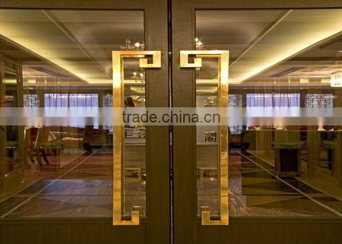 thermal break aluminum swing commercial double glass doors
