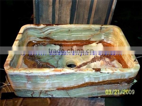 Permium Natural DARK GREEN ONYX RECTANGLE SINKS AND BASINS