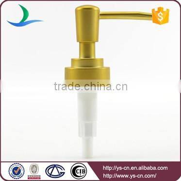 Newest matte-gold tine long nozzle design liquid soap lotion pump
