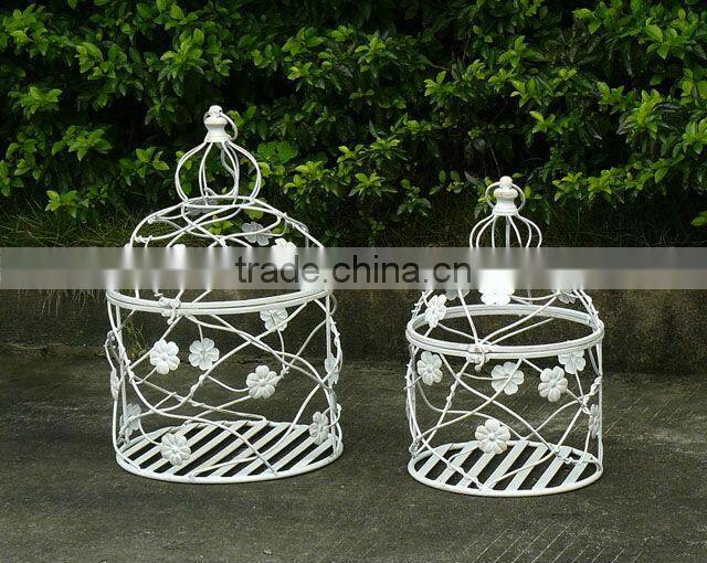 Light Weight Antirust Vintage Handing Decorative Metal Birdcages