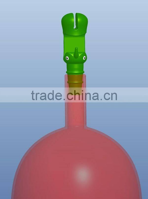 cute rhino snowman silicone wine bottle stopper cap spoon rest pot clip 3 in 1 cute rhino original design