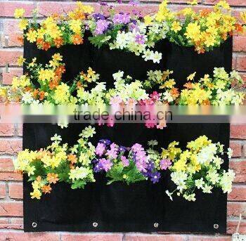 Living Indoor Wall Garden Planter Bags,Vertical Wall-mounted Polyester Wall Planting Bags,Flower Grow Bag
