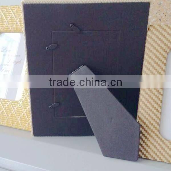 Cloth wrap square picture frame with lace maerial
