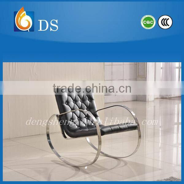 stainless steel frame modern recliner chair /rocking chair/leisure chair livingroom furniture