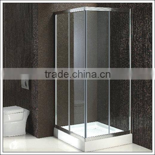 Simple complete glass shower enclosure